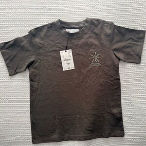Zara gray Kids Starfish Embroidered Tee